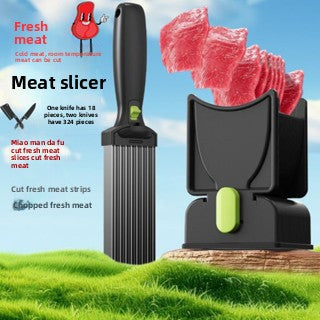 Manual Meat Slicer & Shredder Stainless Steel, No Electricity