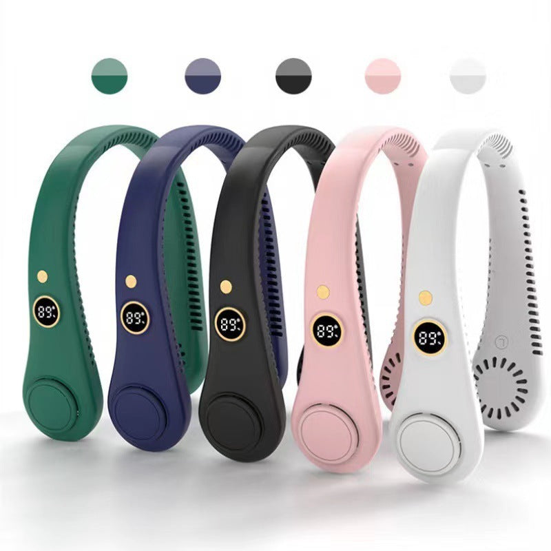 Portable Bladeless Neck Fan 5 Speed Hands-Free Cooling