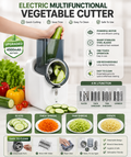 Multi-Function Electric Vegetable Cutter & Slicer ? Rechargeable, 5-in-1 Kitchen Chopper